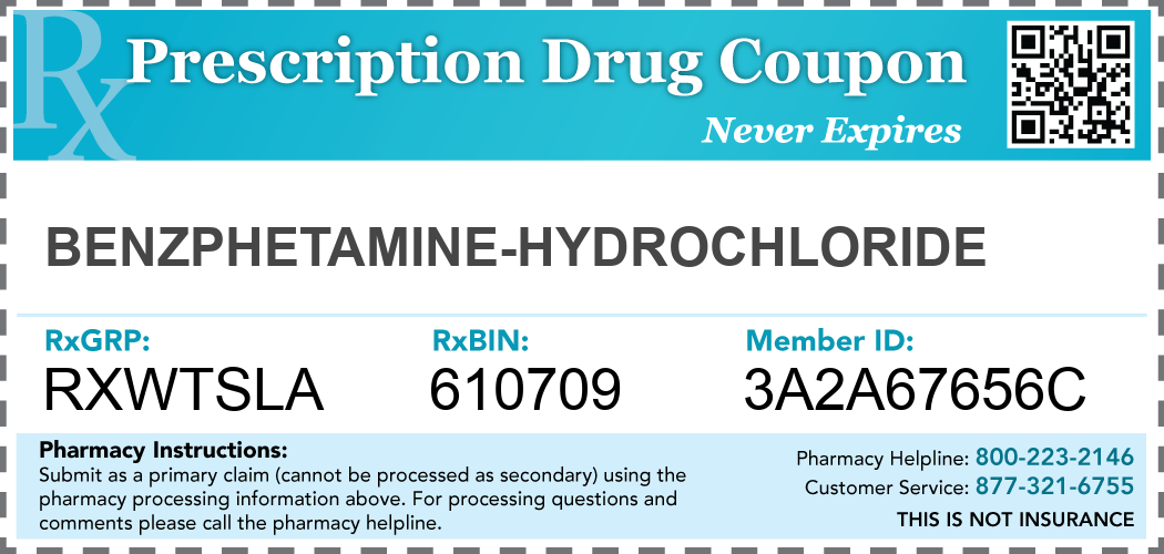 benzphetamine-hydrochloride Prescription Drug Coupon