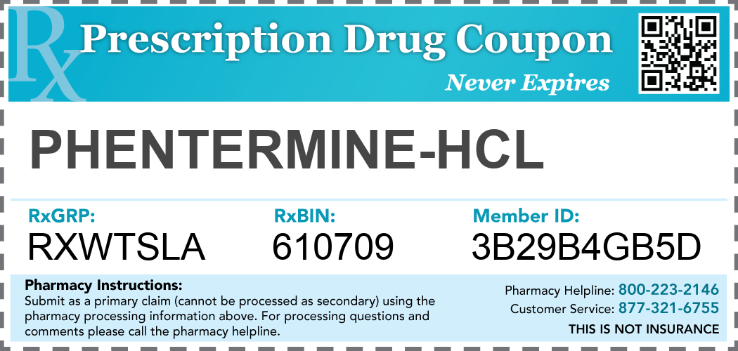phentermine-hcl Prescription Drug Coupon