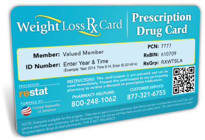 Weight Loss Prescription Savings Card