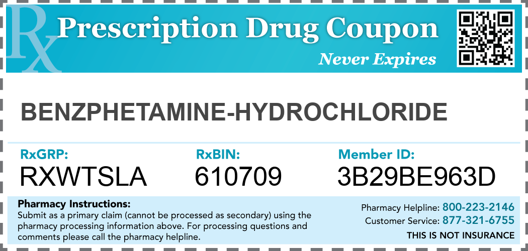 benzphetamine-hydrochloride Prescription Drug Coupon