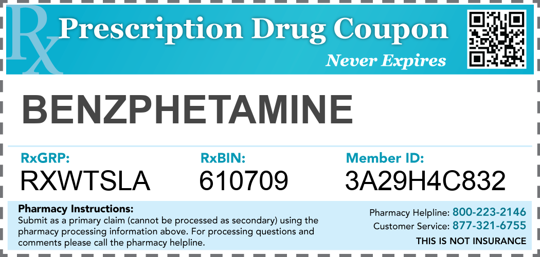 benzphetamine Prescription Drug Coupon