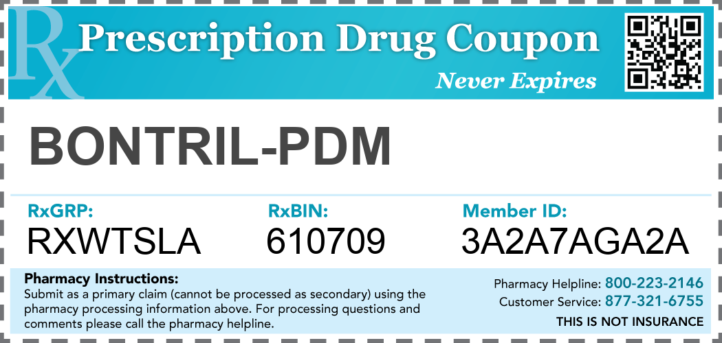 bontril-pdm Prescription Drug Coupon