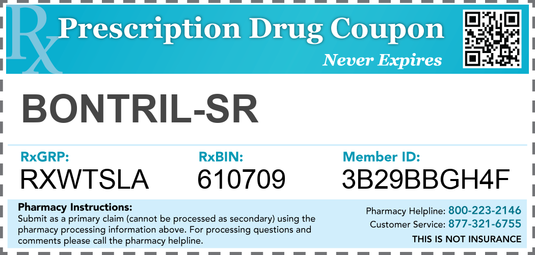 bontril-sr Prescription Drug Coupon