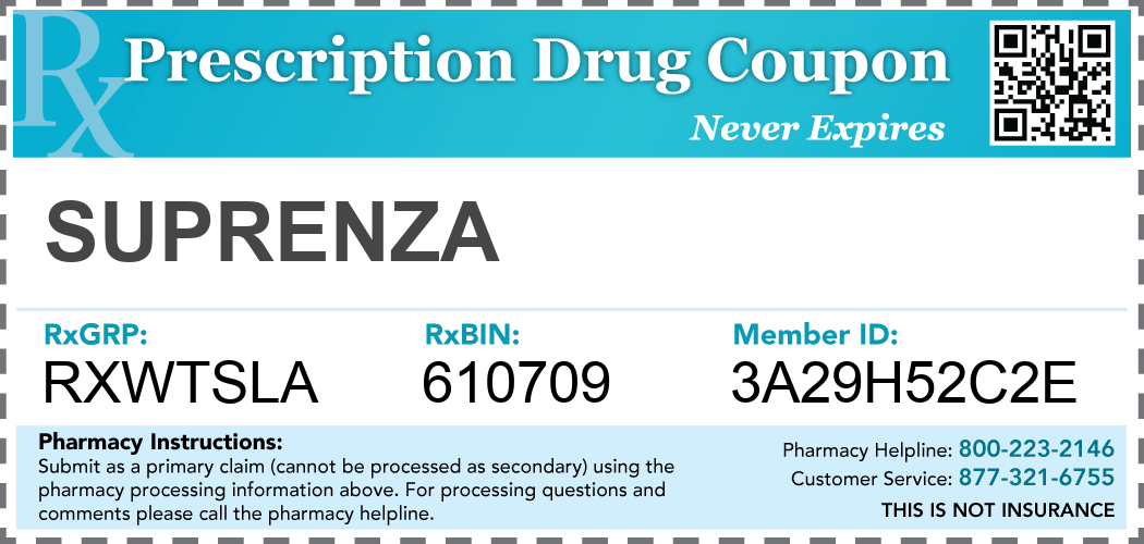 suprenza Prescription Drug Coupon